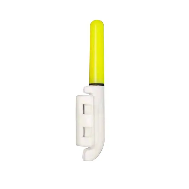 Caña de mar electrónica LED con palo luminoso luz flotante poste (amarillo)