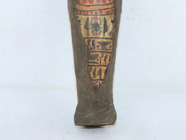 Rare Ancient Egyptian Beautiful Mummified Wooden Ushabti Tomb Servant 3
