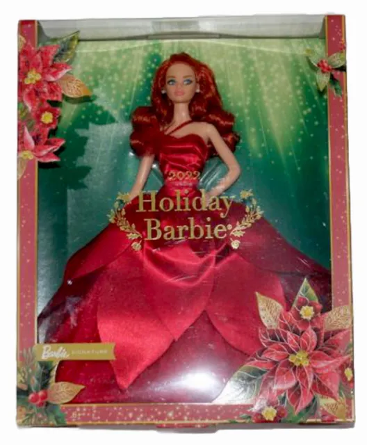 Brand New Mattel Barbie Signature 2022 Holiday collectible Barbie with red hair