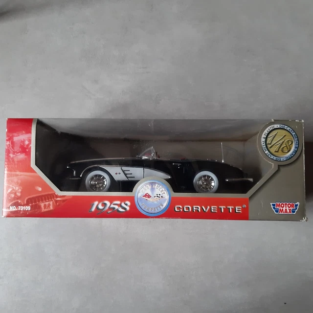 Voiture Chevrolet Corvette 1958 MOTORMAX 1/18.