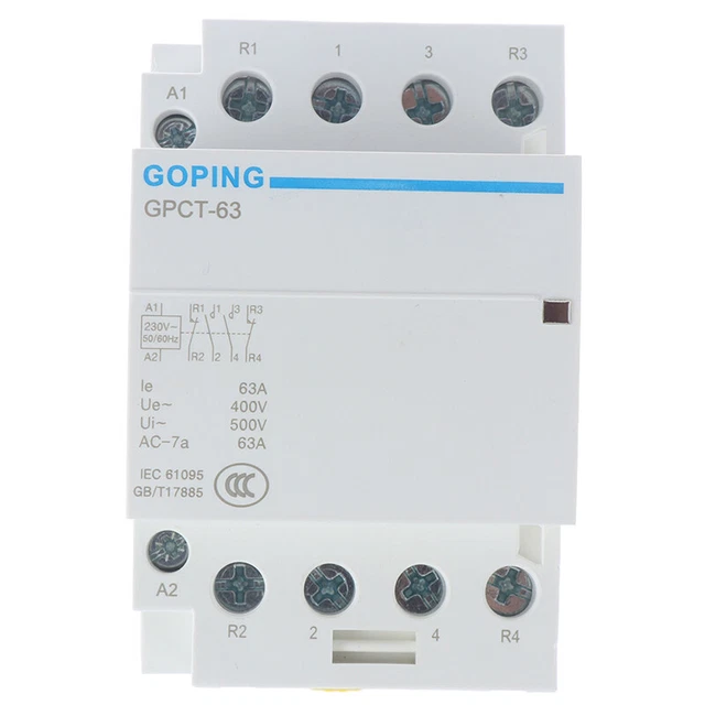 4P 63A 2NC 2NO 220V 400V~ 50/60HZ Din rail Household ac contactor .zy
