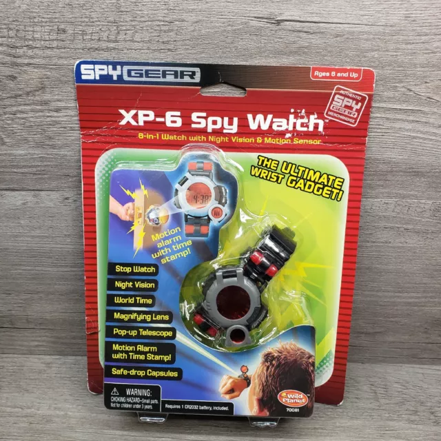 Wild Planet Spy Gear XP-6 Spy Watch 6 in 1 Night Vision Motion Sensor