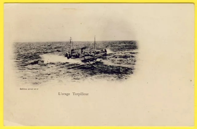 cpa MARINE de GUERRE Française TORPILLEUR de Haute MER TYPE AGILE " ORAGE "
