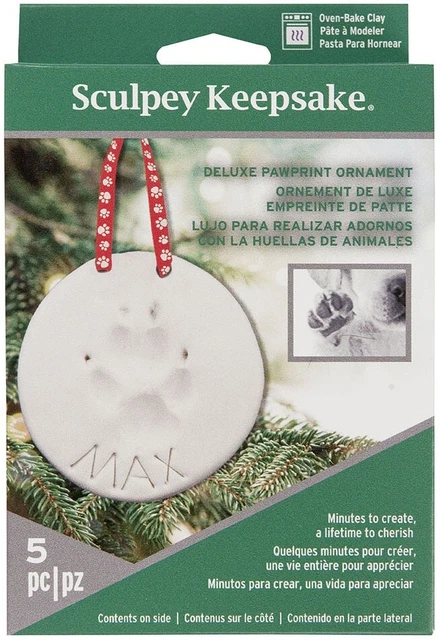Kit de Guarda Sculpey-Pawprint Ornamento -H3001