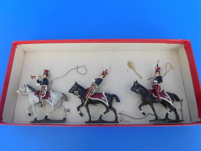 Figurine Soldat Premier Empire - Cuirassier CBG Mignot 1/32, Plomb Peint, Charge De Friedland