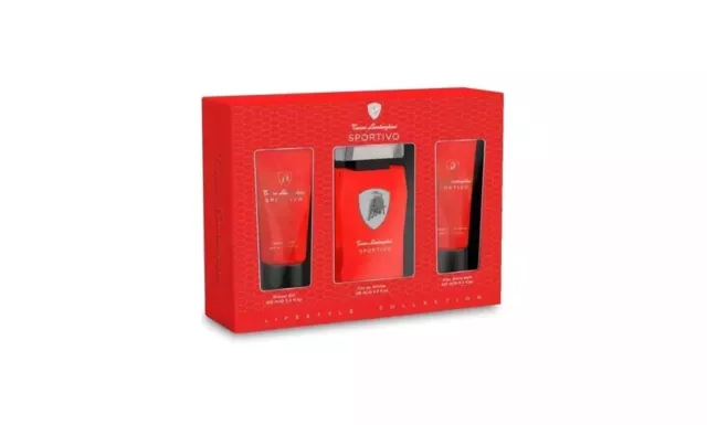 Lamborghini set confezione regalo: PROFUMO, DOCCIA SHAMPOO e DOPOBARBA - nuovo