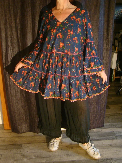Blouse Femme RHUM RAISIN - Taille 4, Couleur Bleu/vert, Occasion Très Bon état