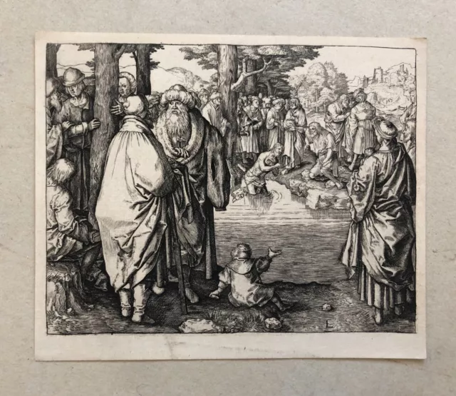 Gravure XIXe d'après Lucas De Leyde