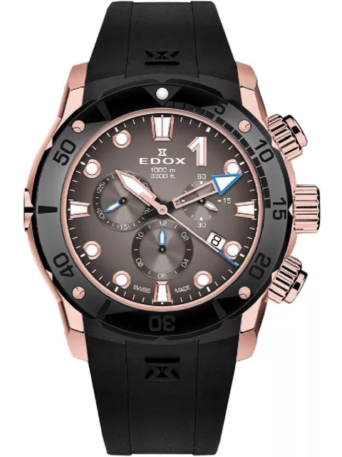 Edox 10242-TINRCA-BRDR CO-1 Montre Homme Chronographe
