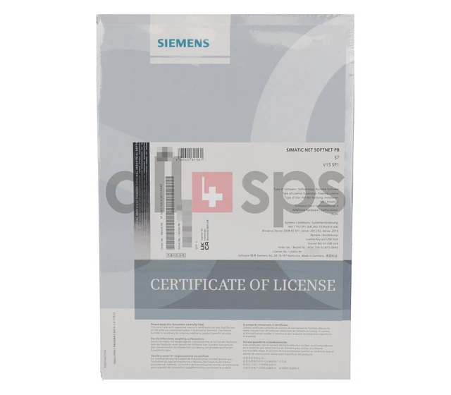 Simatic Net Softnet-Pb S7 V15 Sp2 - 6Gk1704-5Cw15-0Aa0 (Ns)