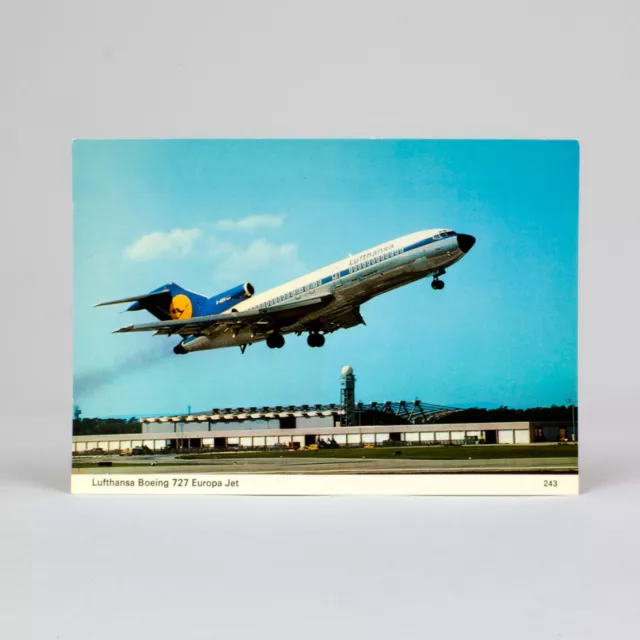 Lufthansa - Boeing 727 Europe Jet - Avion Carte Postale - Haut Qualité