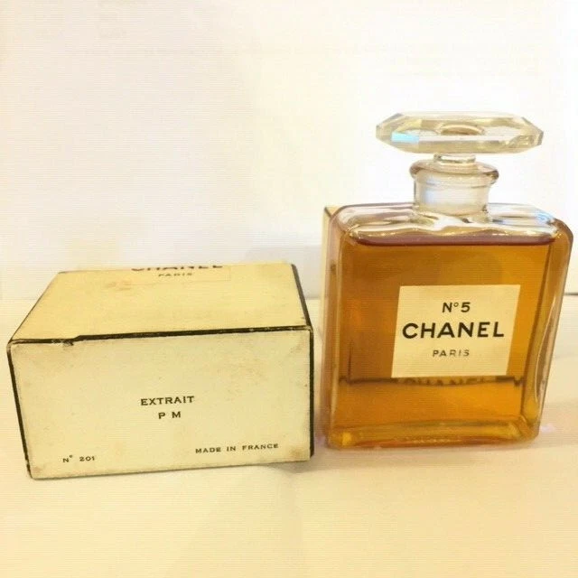 Chanel No 5 Perfume with Rare Original Box Packaging Vintage Old