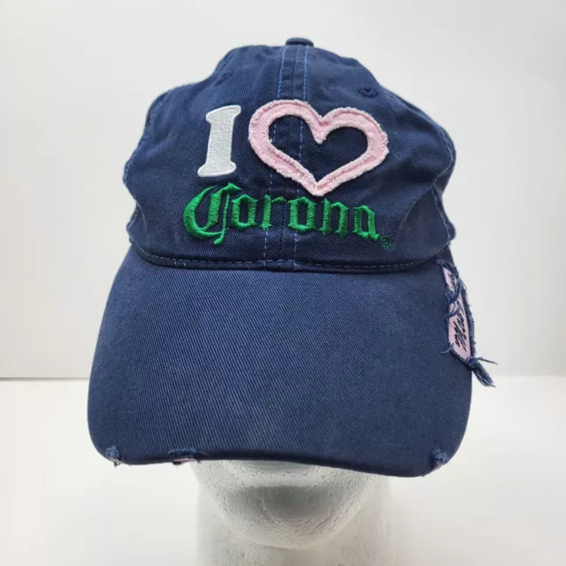 I love Corona Beer Women's Baseball Cap Adjustable Trucker's HAT Blue Green