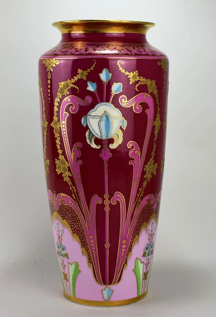 Vase Art Déco En Porcelaine De Limoges