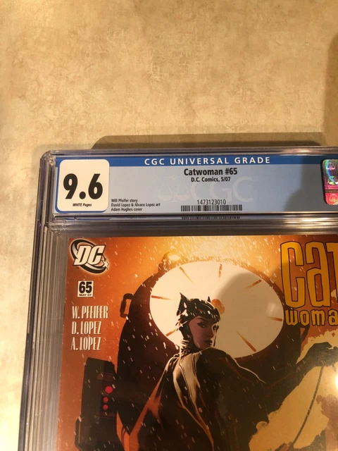 Catwoman #65 - CGC 9.6 Grade - Adam Hughes Cover Run 2007 - DC Comics