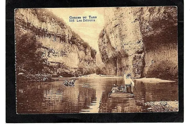 cpa 48 LA MALÈNE - Gorges du Tarn - Les Détroits