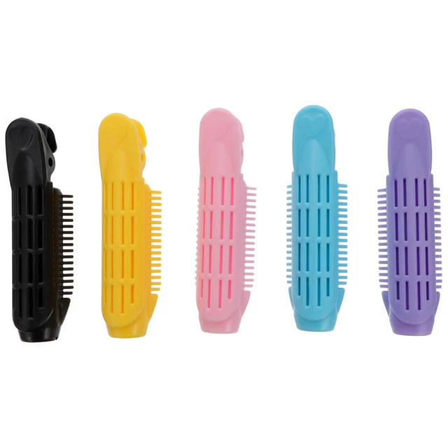 5 piezas rodillos de plástico para el cabello Big Wave rizadores para el cabello moda pinzas para el cabello