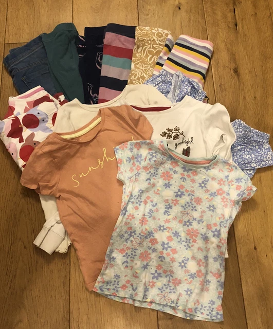 Girls Clothes Bundle 3-4years 12 Items T Shirts Leggings Pj’s Playsuit M&S