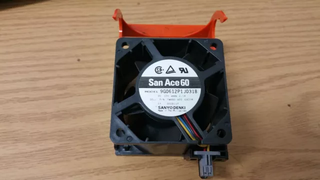 Dell PowerEdge Case Fan San Ace Sanyo Denki 60mm 9G0612P1J0318 PR272 YW880