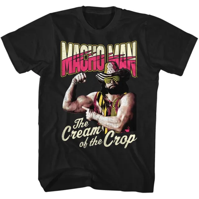 Macho Man Randy Wild Die Creme Von Der Gekürzt Herren T-Shirt Wwe Ringen Legend