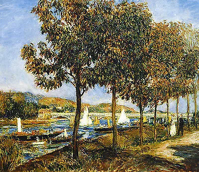 IMPRESSIONISMUS AUGUSTE RENOIR BRÜCKE ARGENTEUIL 13 Faksimile auf Büttenpapier