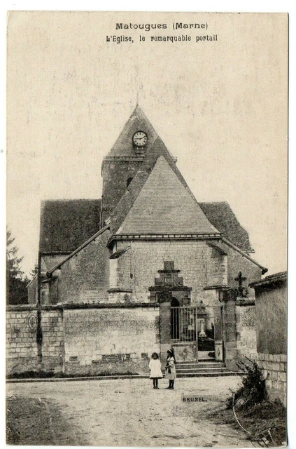 MATOUGUES - Marne - CPA 51 - L' église
