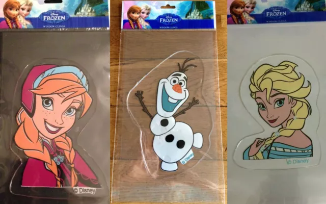 Disney Frozen 2 Olaf, anna, elsa Window Gel Sticker Cling Decoration 3 pack set