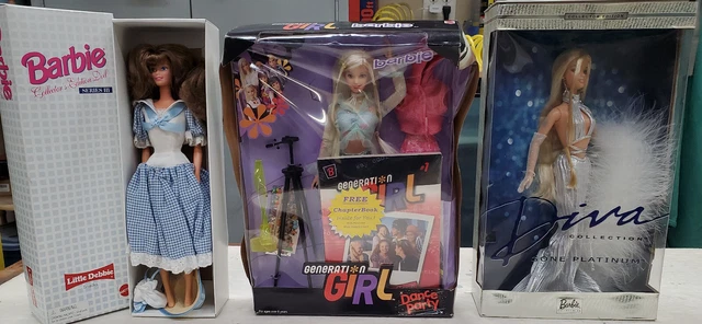 Lot of 3 Collector Barbie dolls