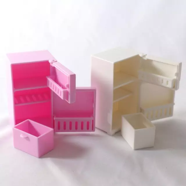 Miniature Refrigerator Photography Props Decor Simulation for 1:6 Dollhouse