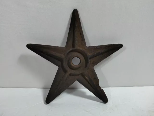 Vintage Cast Iron Anchor Plate 5-Sided Star Building Architectural Salvage