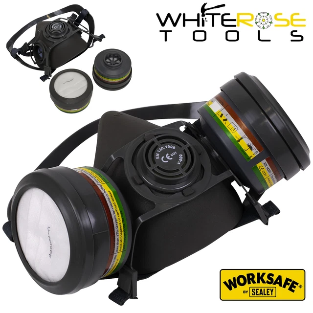 Copertura respiratoria Worksafe mezza polvere copertura viso ABEK1 P2R filtro DPI