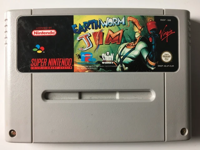 Earthworm Jim Snes Super Nintendo V1