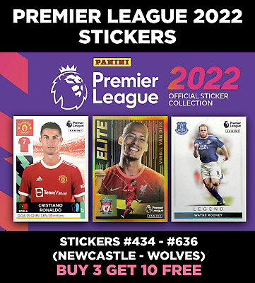 PANINI Premier League ADESIVI 2022 Collection #434 - #636 Newcastle-Lupi
