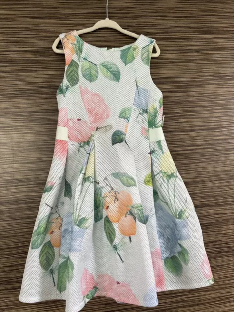 Baker By Ted Baker Girls Floral Dress Age 7 Years 👗🌺