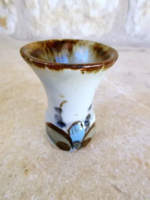 Ken Edwards El Palomar Mexican Pottery Egg Cup 2 3/8" Hand Painted Bird Floral E