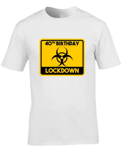 40th Geburtstag Lockdown Herren T-Shirt 2020 Lustiges Geschenk Vierzig 40 Witz