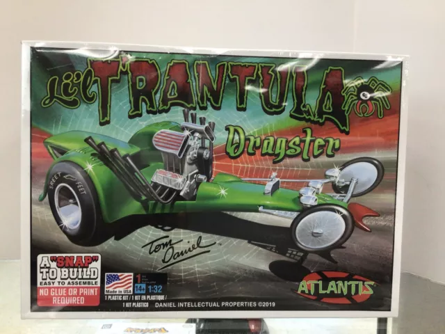 Atlantis Models Model Kit Li'l T'Rantula Dragster Snap Kit (1/32 Scale)