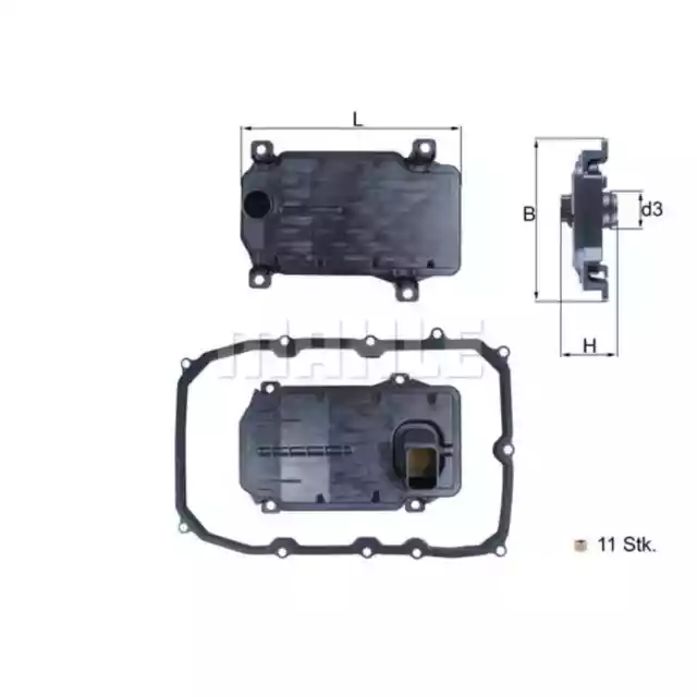 Hydraulikfilter Automatikgetriebe MAHLE HX 187KIT für VW Audi Porsche Touareg Q7