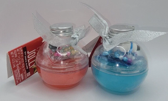 Kit de limo y suministros de Navidad hágalo usted mismo Santa y muñeco de nieve, limo, brillo, cuentas SELLADAS