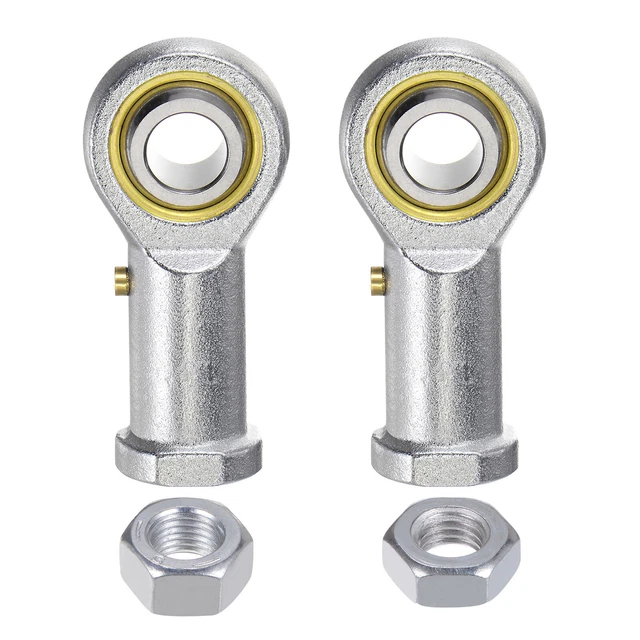 PHSB8 1/2" Female Rod End Set - 2pcs of 1/2-20 Left & Right Thread with Jam Nut