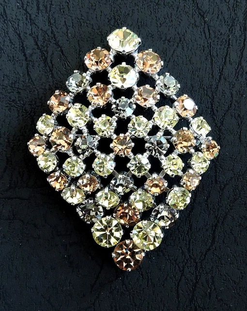 Broche Jacqmarel Creation Barette Art Déco Avec Strass - Fait Main En France - Neuf Sans Boîte