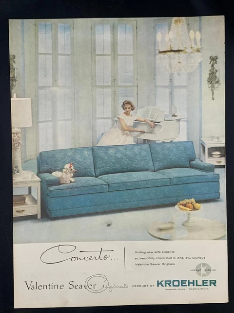 Magazine Ad* - 1959 - Kroehler Furniture - Mid Century Modern