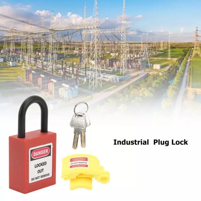 Industrial Plug Lockout Engineering Plastic Nylon Waterproof Safety Lockout QCS