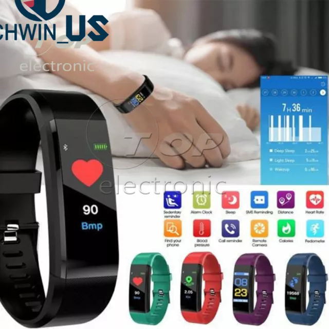Sport Health Watertight Fitness Smart Watch Activity Tracker Wrist Band Bracelet