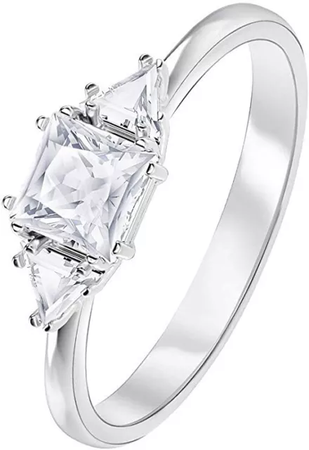 Swarovski | Trilogy Attract Ring ✪New✪ 5402447 Rare Retired 58 Czwh/Rhs 8 Usa