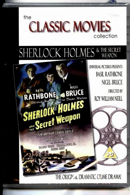 SHERLOCK HOLMES AND The Secret Weapon Dvd Basil Rathbone £2.44 ...