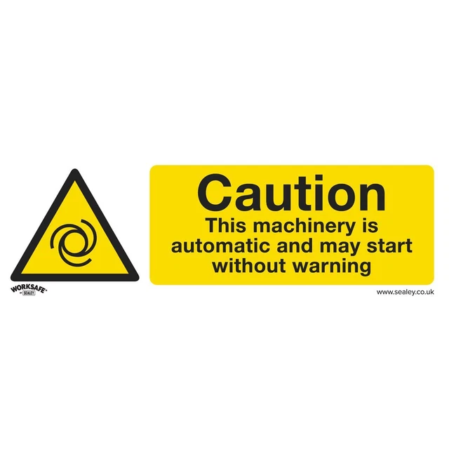 Sealey SS47P10 Avertissement Sécurité Signe - Caution Automatique Machines -