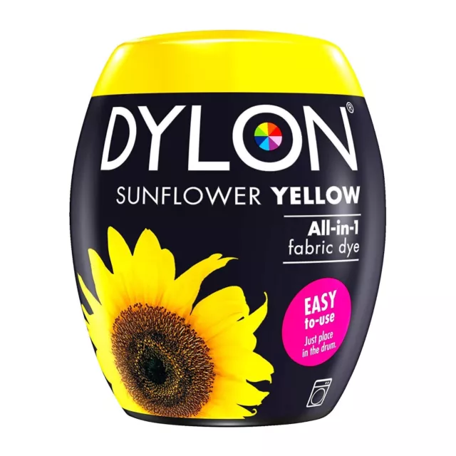 DYLON Textilfarbe Sunflowers Yellow Color & Fixer for 600g Fabric Dye