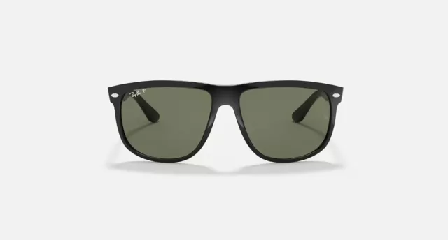 Ray-Ban Highstreet Gloss Black Polarized Green 60 mm Sunglasses RB4147 601/58 60 2