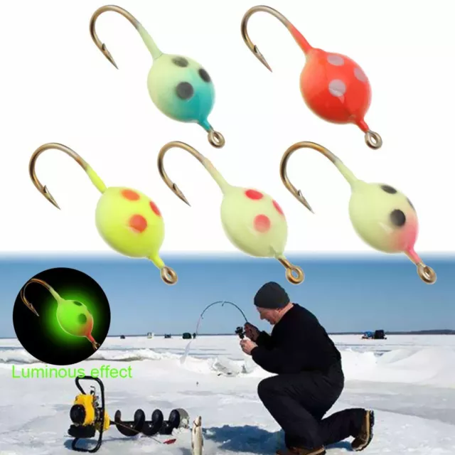 WHALE SHAPED AD-SHARP Insect Ice Fishing Lure Winter Bait Lead